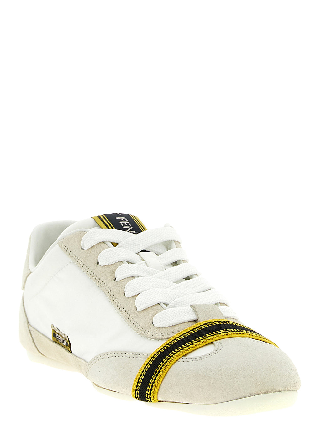 White Calfskin Athletic Sneakers