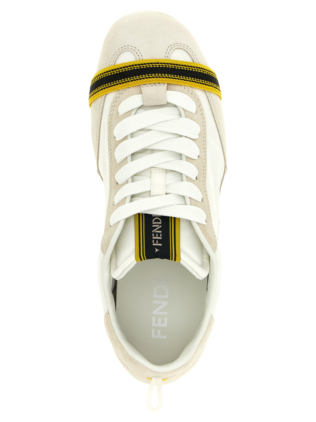 White Calfskin Athletic Sneakers