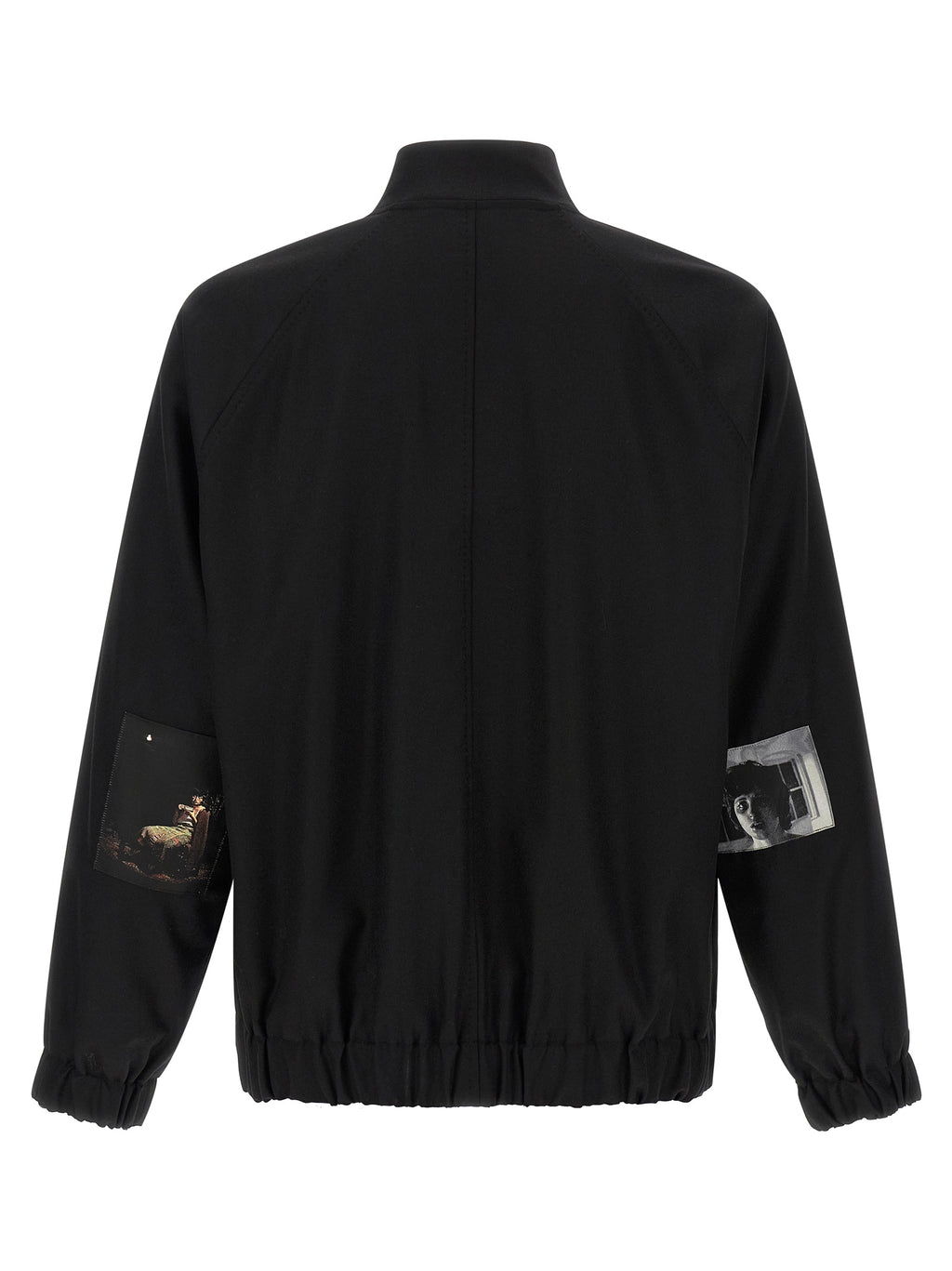 Black Wool Bomber