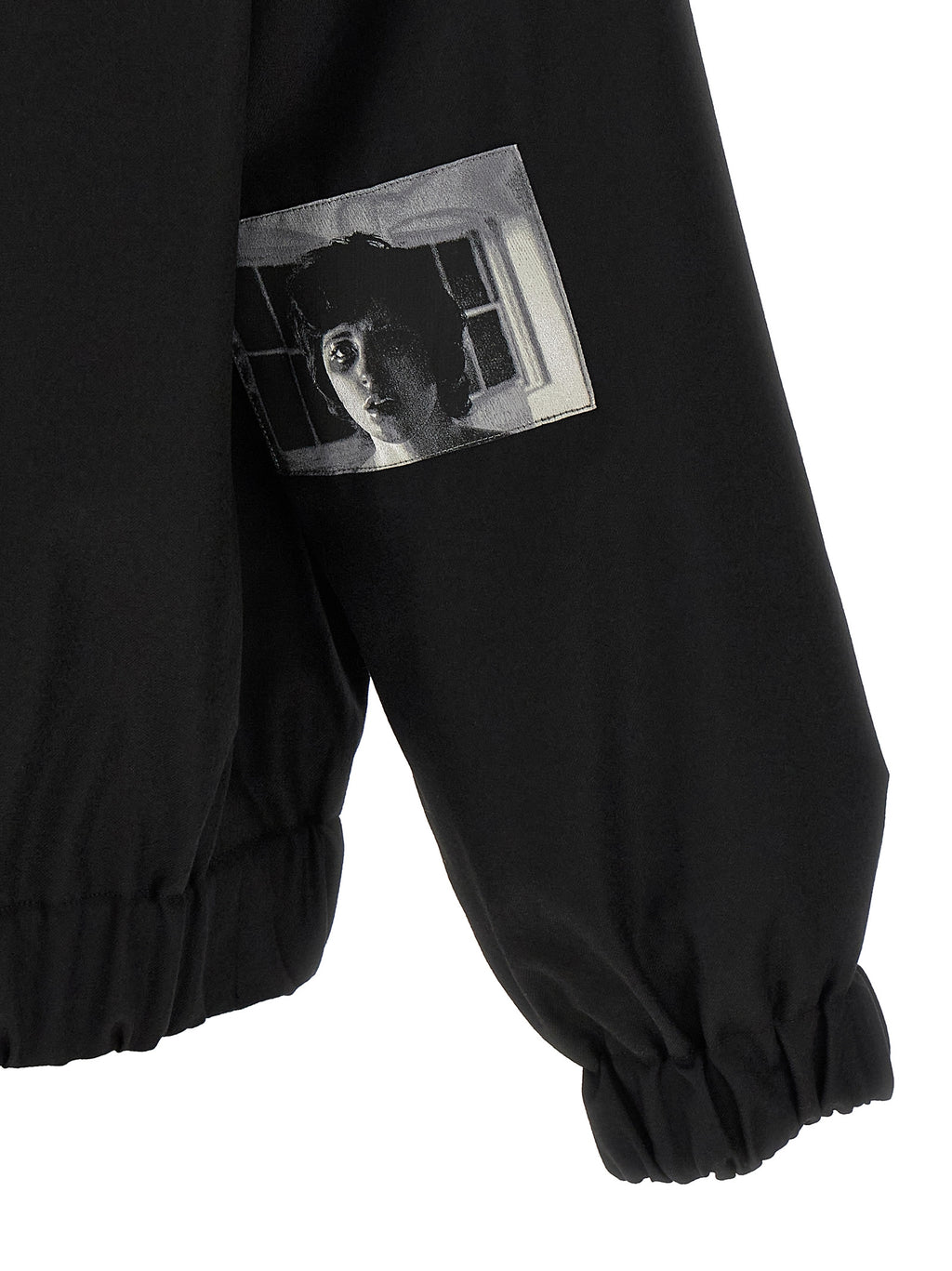 Black Wool Bomber