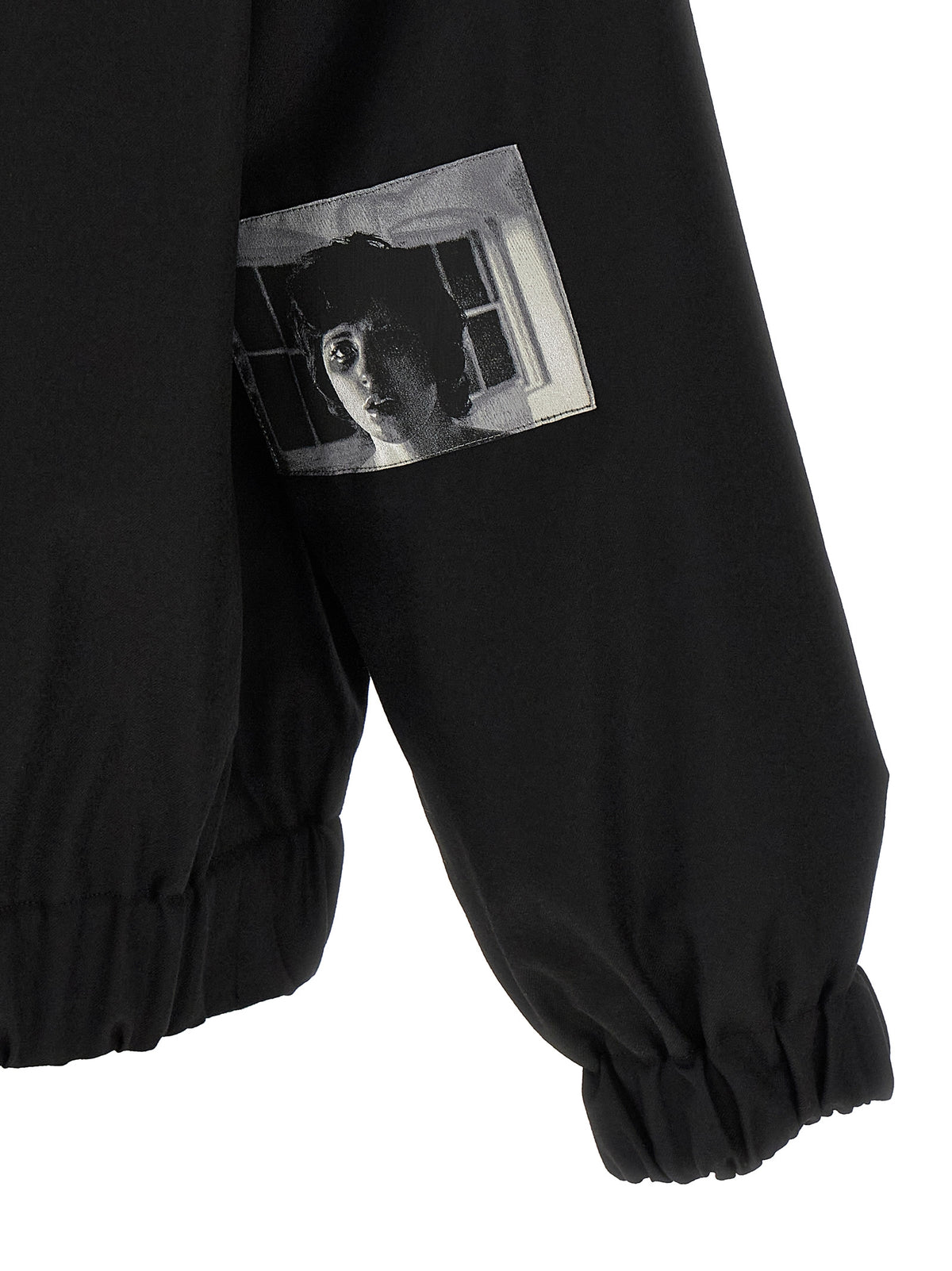 Black Wool Bomber