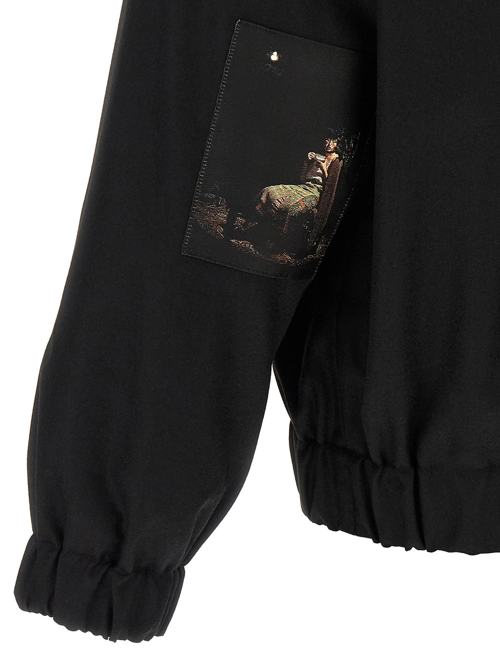 Black Wool Bomber