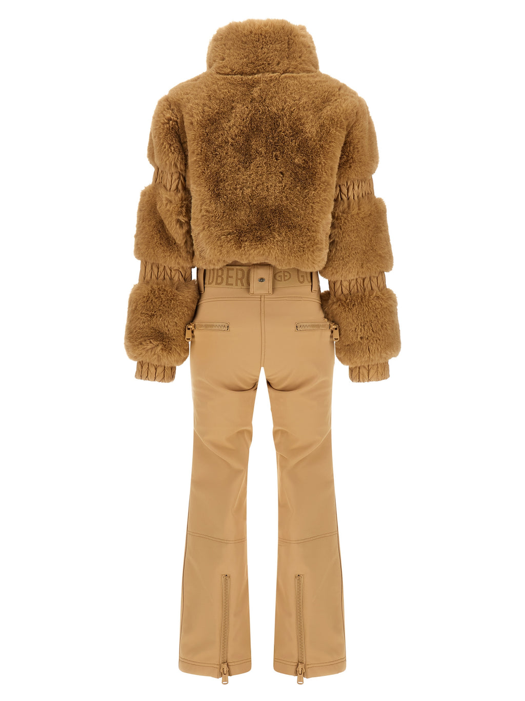 Beige Polyester Jumpsuit