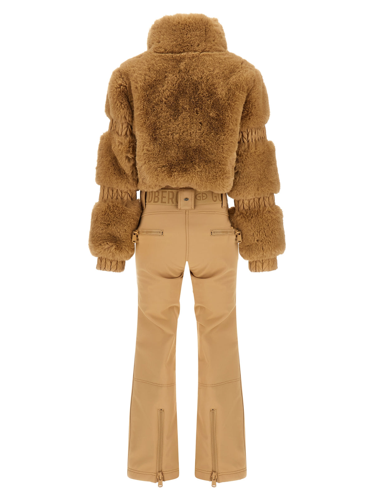 Beige Polyester Jumpsuit