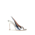 Silver Calf Leather Bos Taurus Sandals