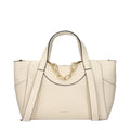 Beige Leather Handbag