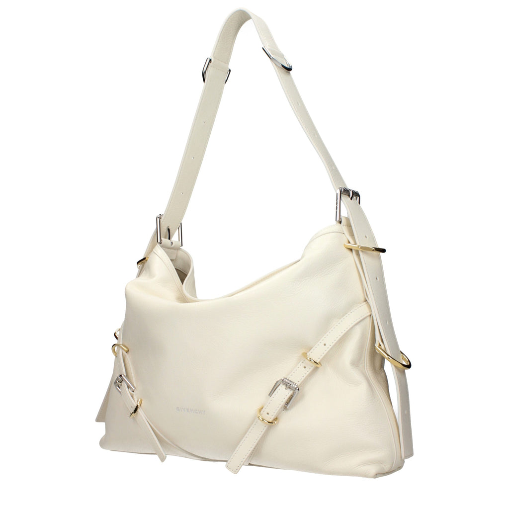 Beige Leather Crossbody Bag