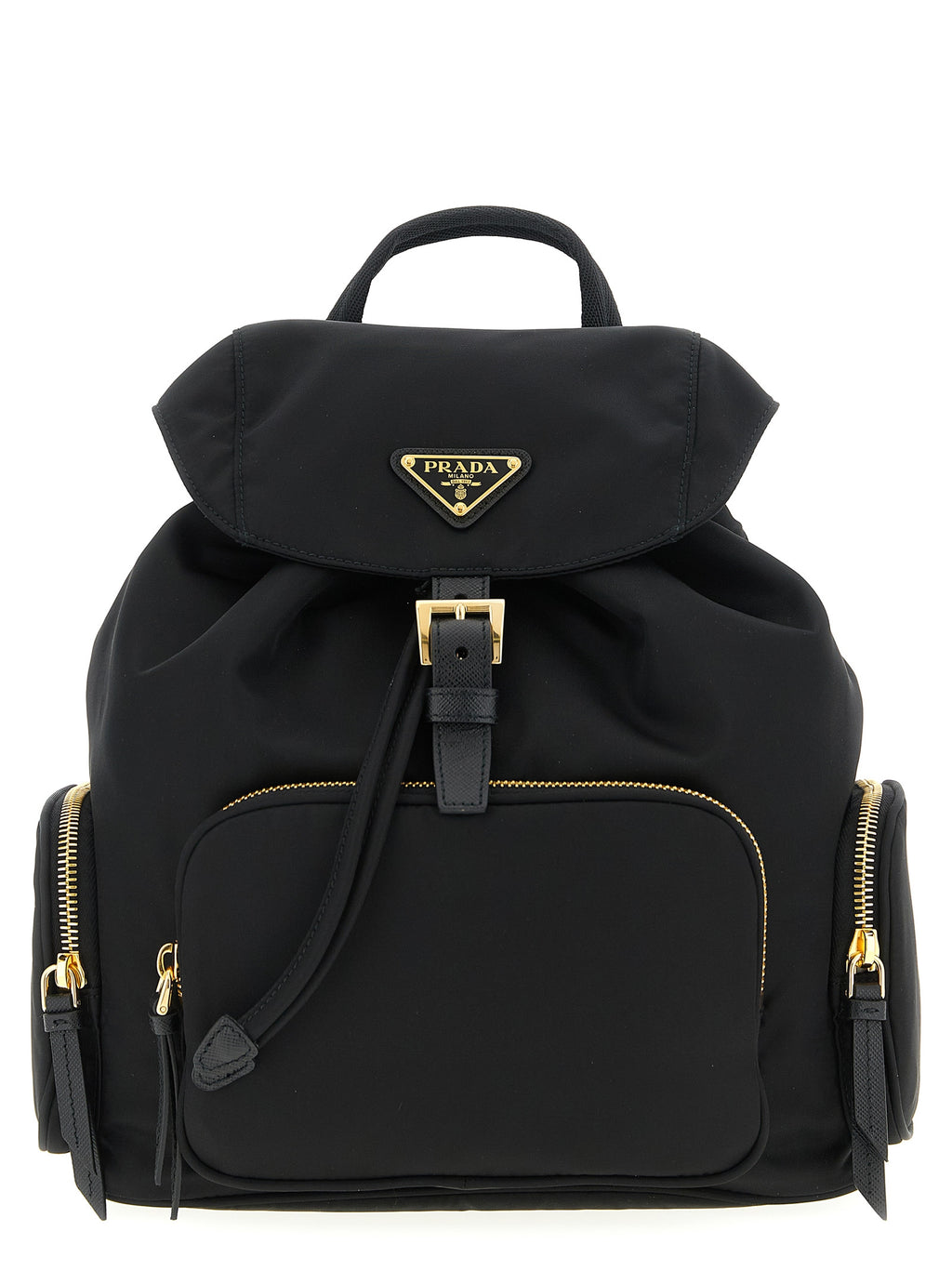 Black Recycled Polyamide Backpack