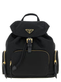 Black Recycled Polyamide Backpack
