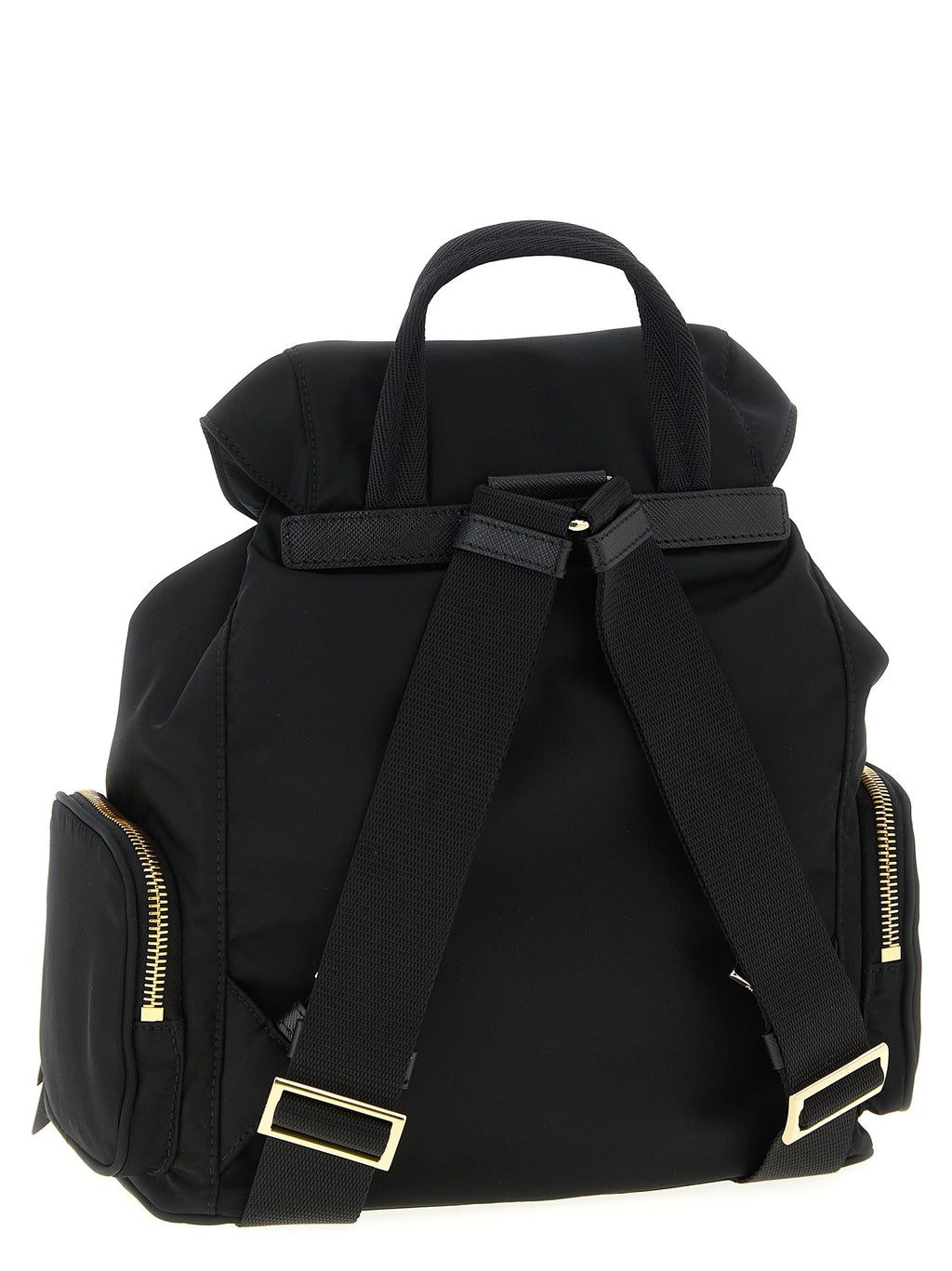 Black Recycled Polyamide Backpack