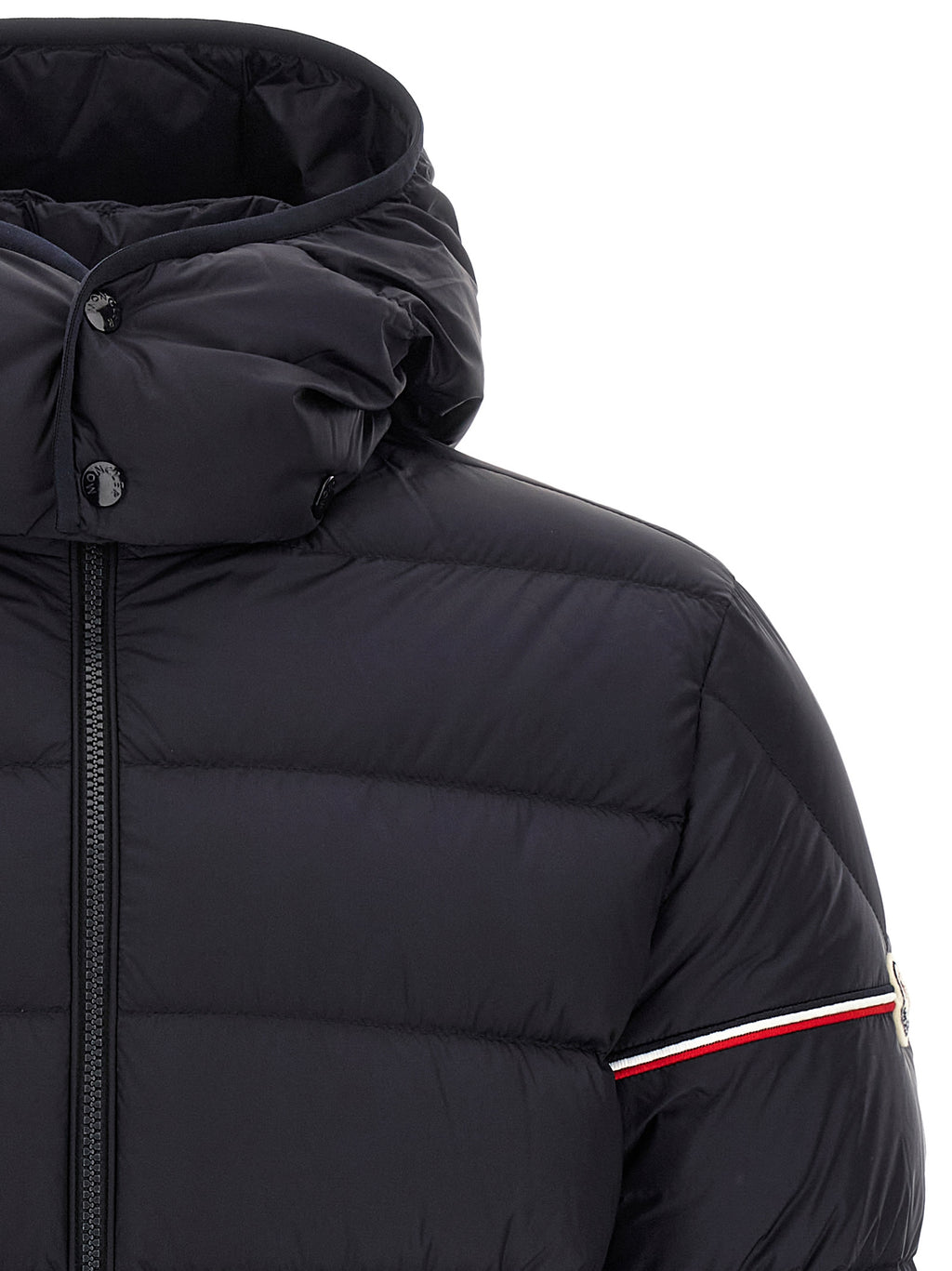 Blue Polyamide Full-Length Jacket