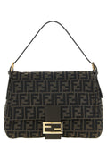Brown Polyester Shoulder Bag