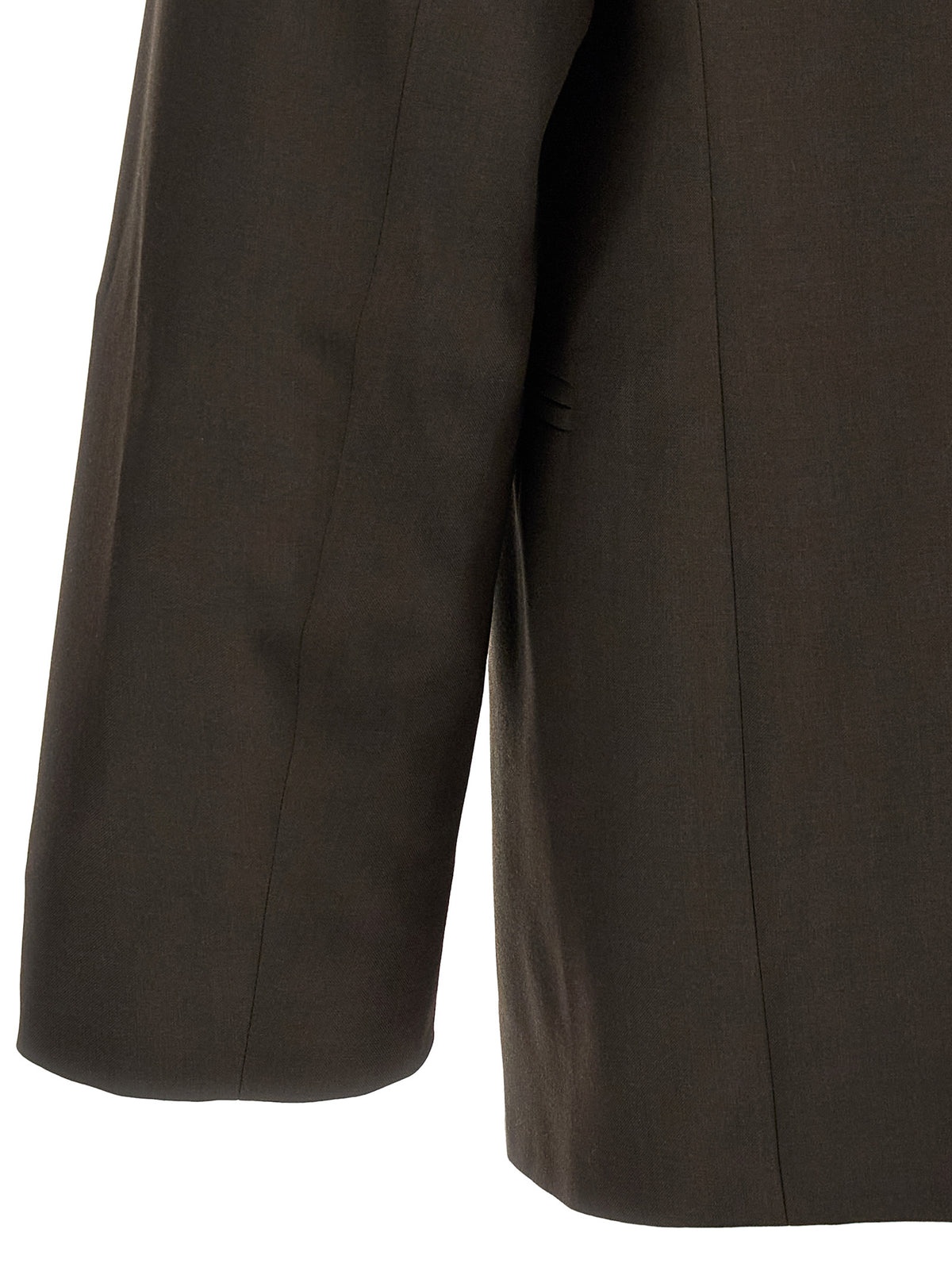 Brown Polyester Blazer