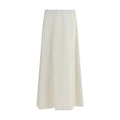 Beige Wool Oves Aries Midi Skirt