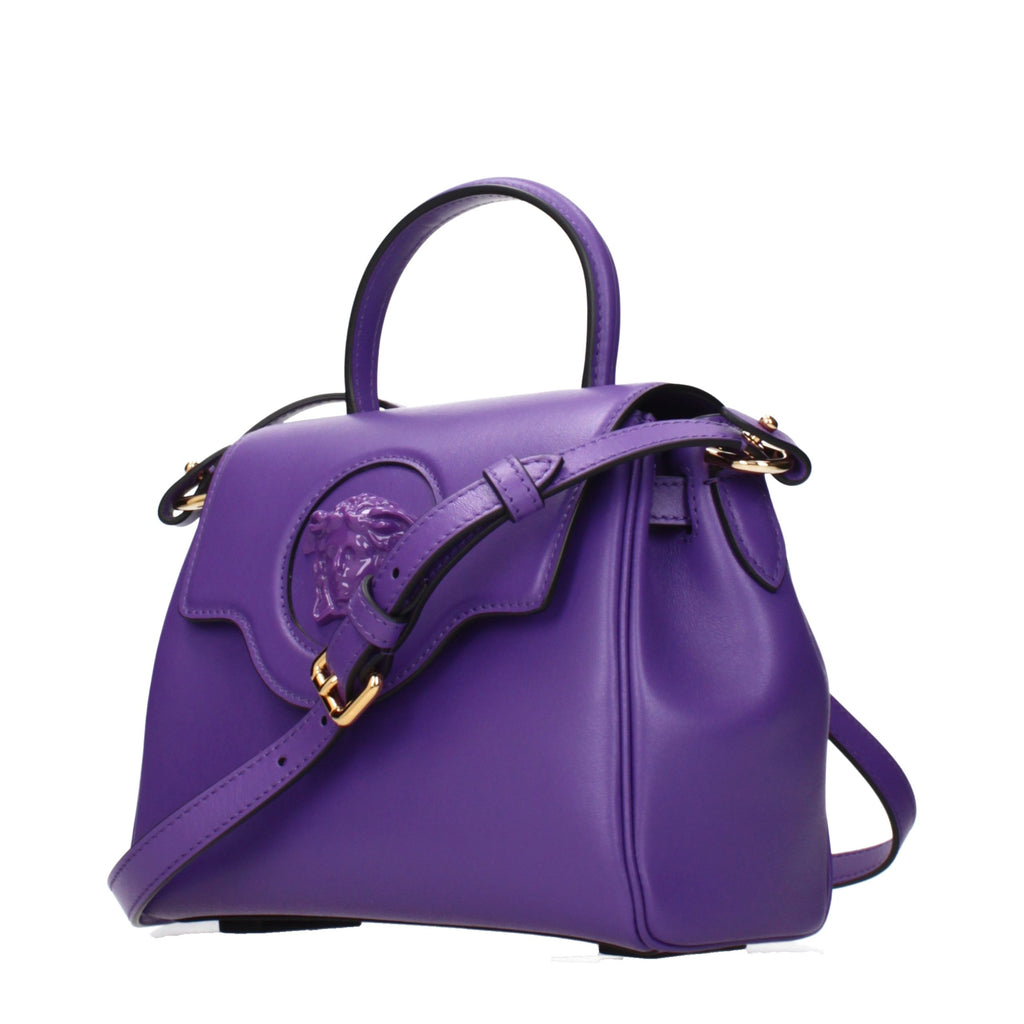 Purple Leather Handbag