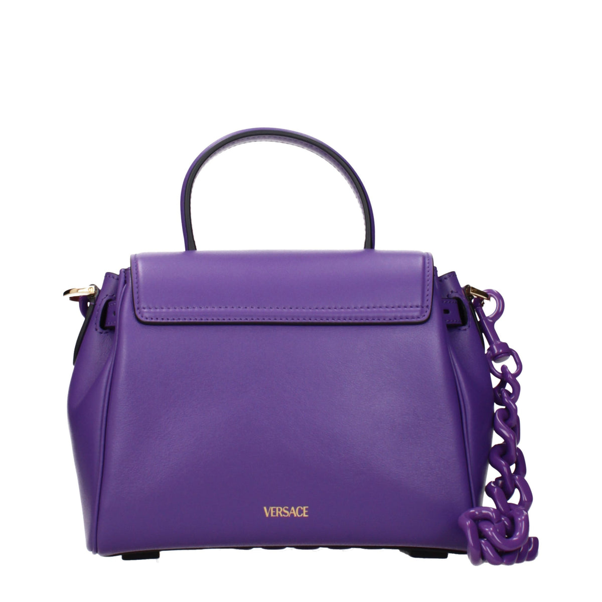Purple Leather Handbag