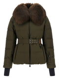 Bicolor Polyester Full-Length Jacket