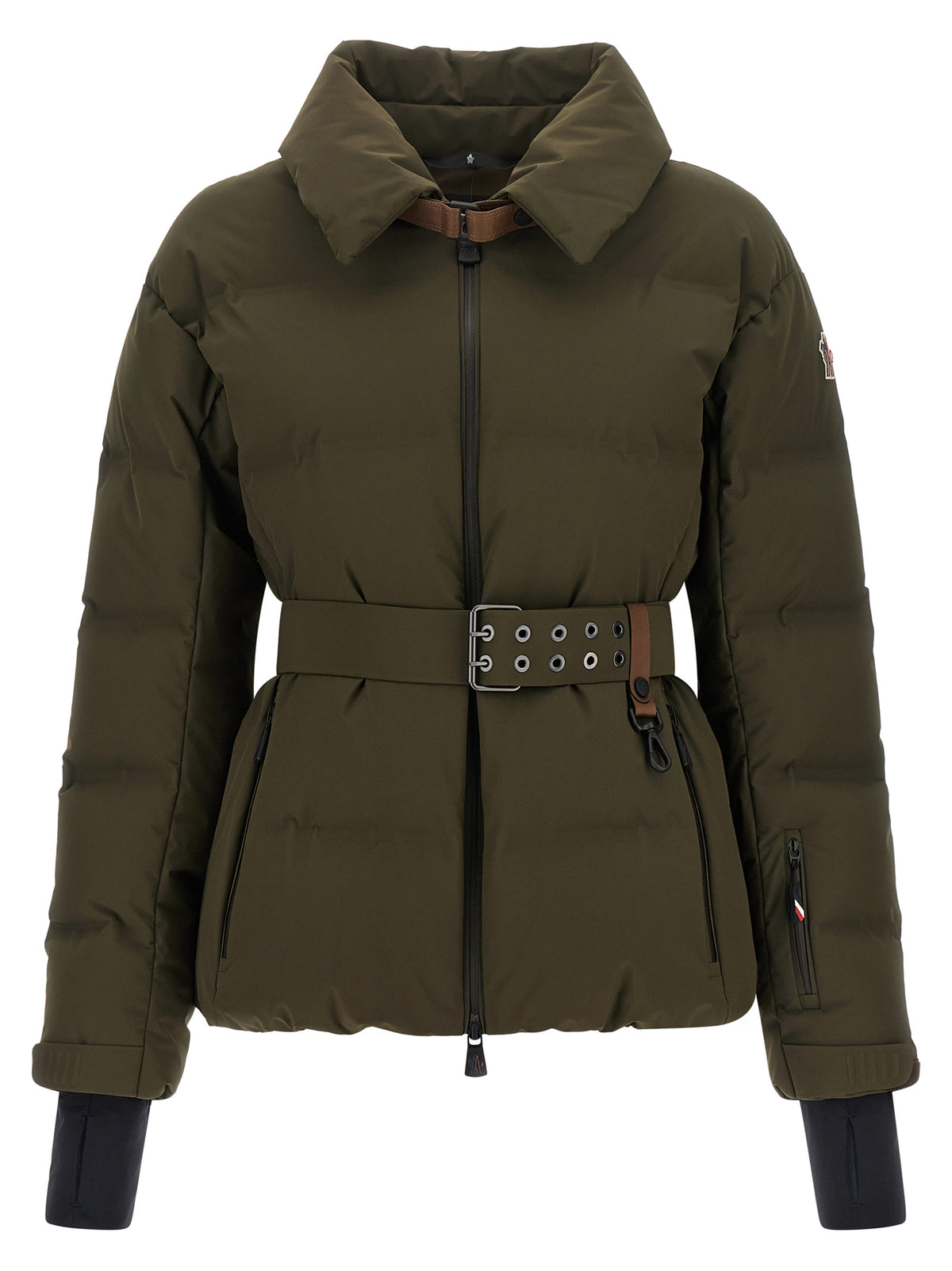 Bicolor Polyester Full-Length Jacket