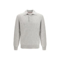 Gray Cashmere Polo Shirt