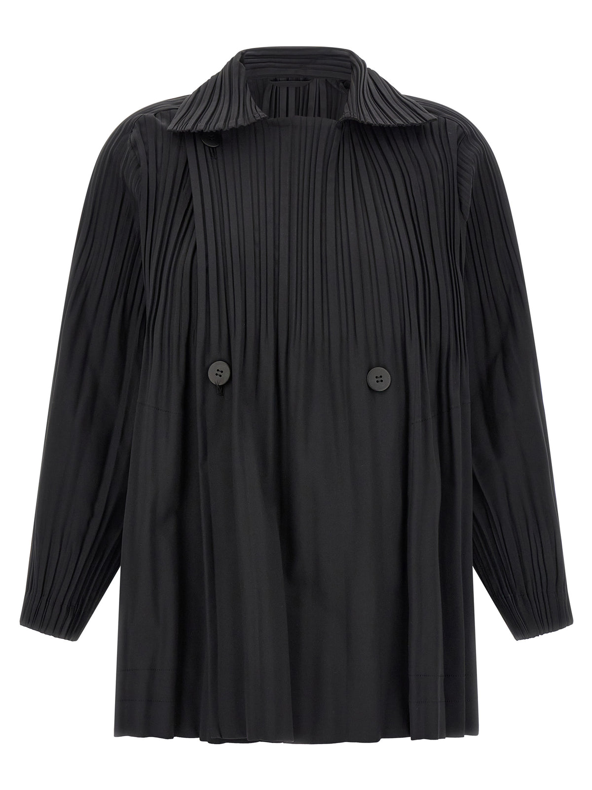 Black Polyester Coat