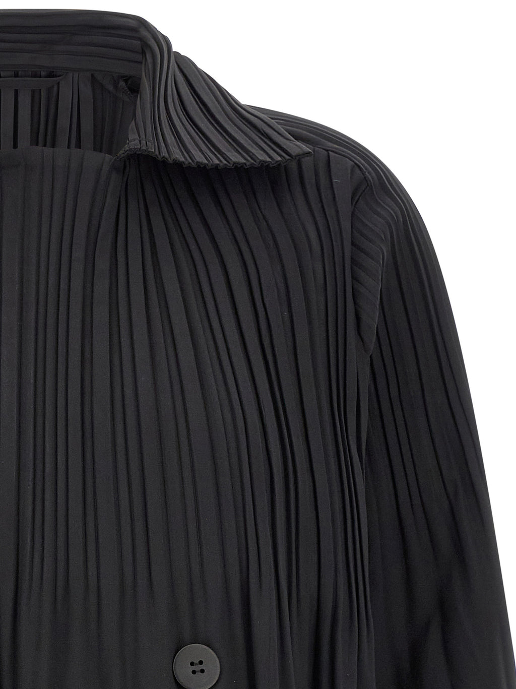 Black Polyester Coat