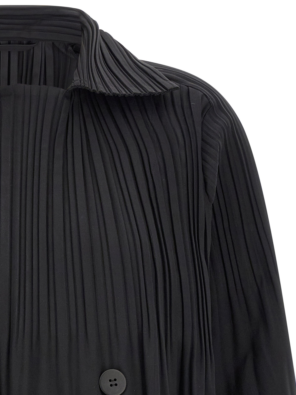 Black Polyester Coat