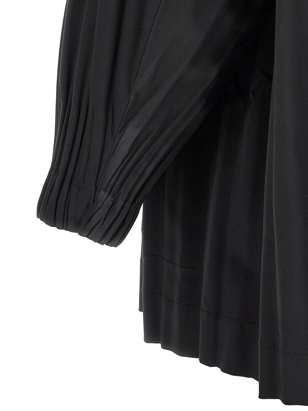 Black Polyester Coat