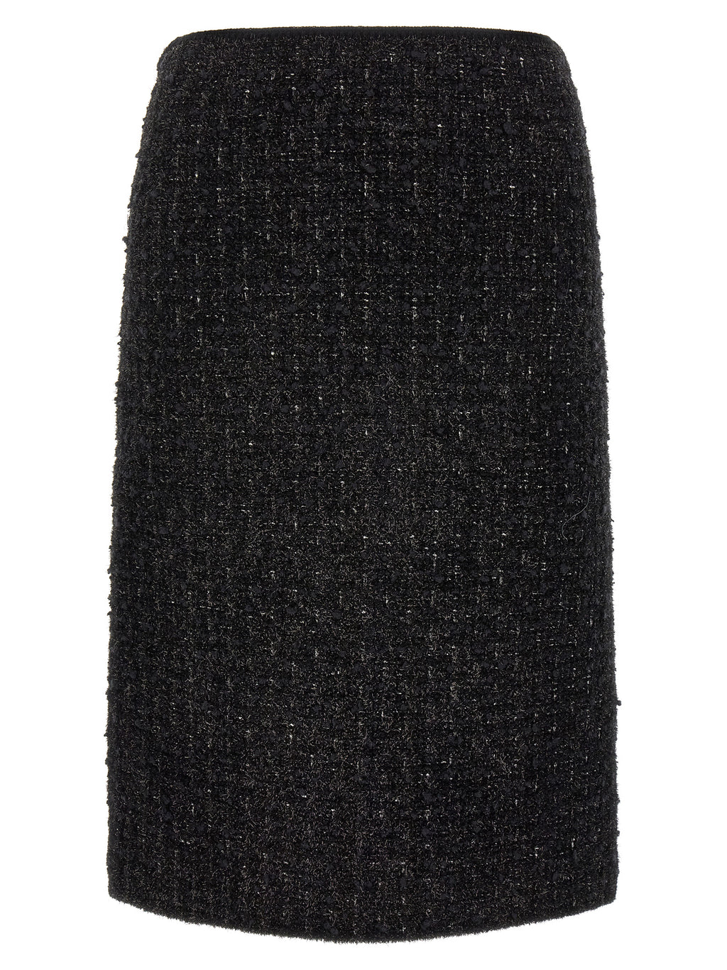 Black Viscose Long Skirt