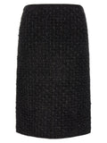 Black Viscose Long Skirt