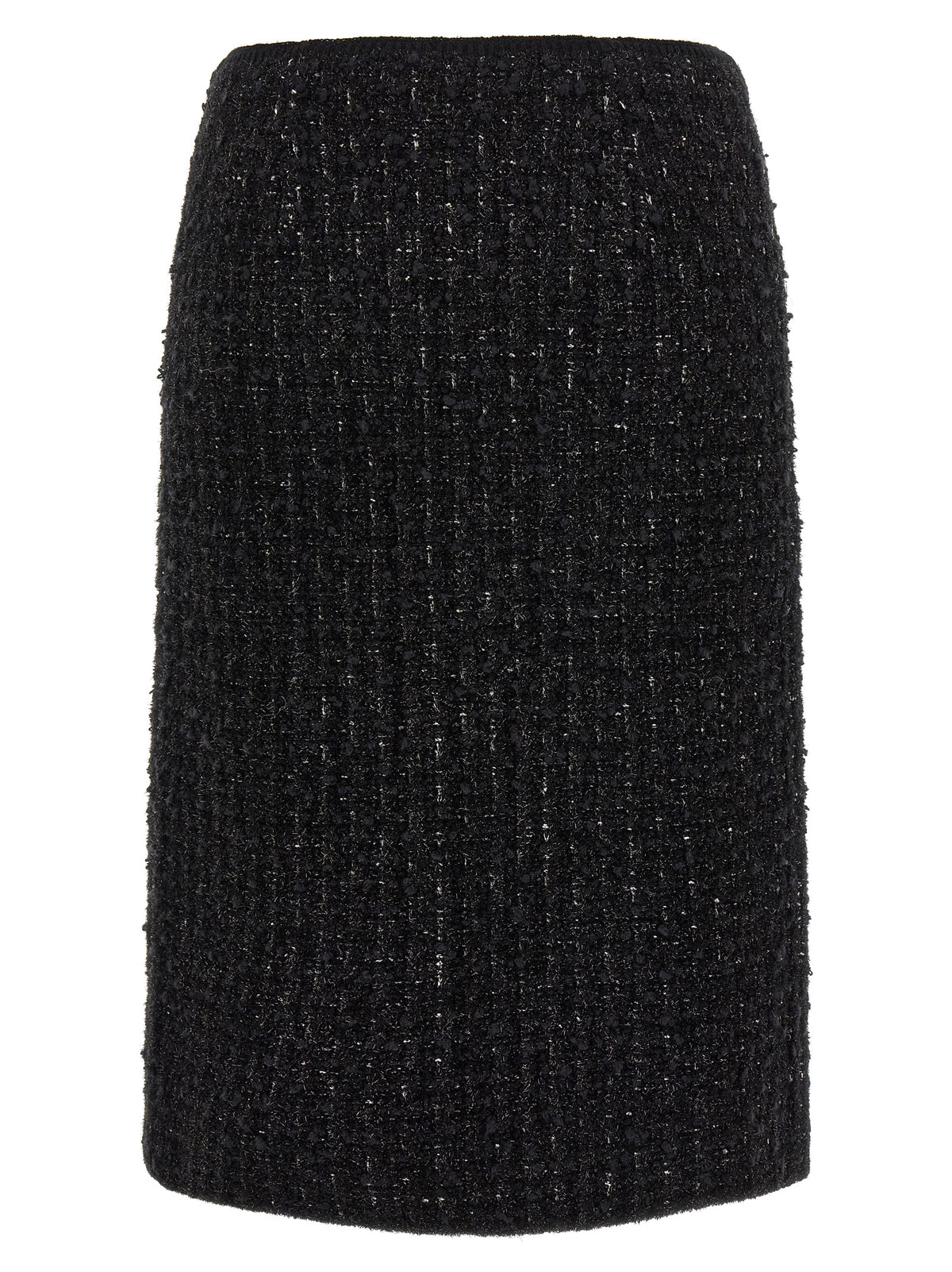Black Viscose Long Skirt