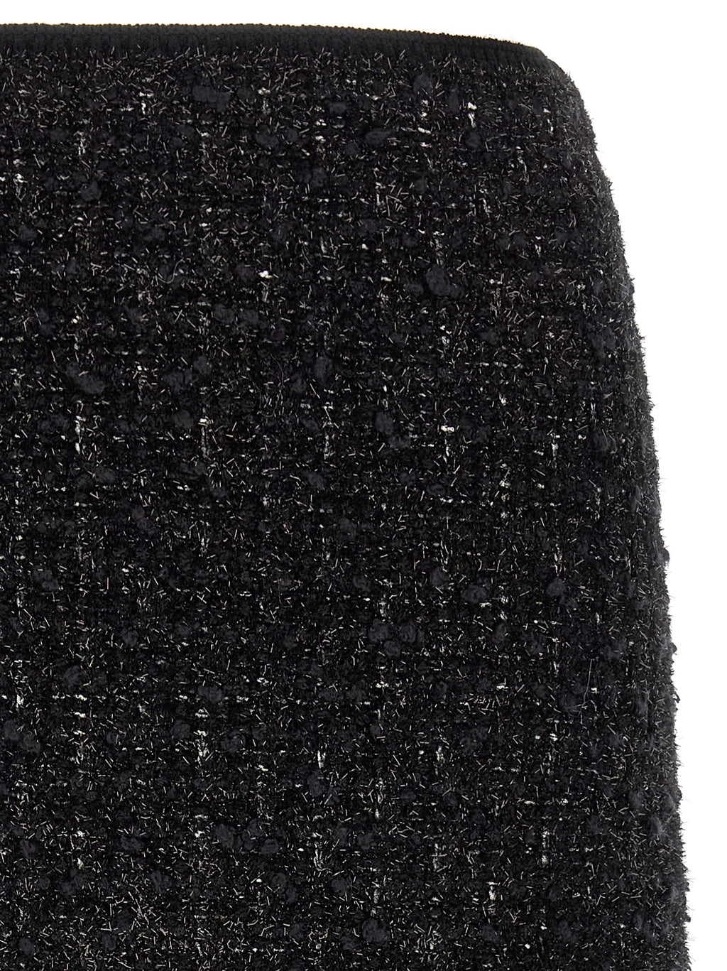 Black Viscose Long Skirt