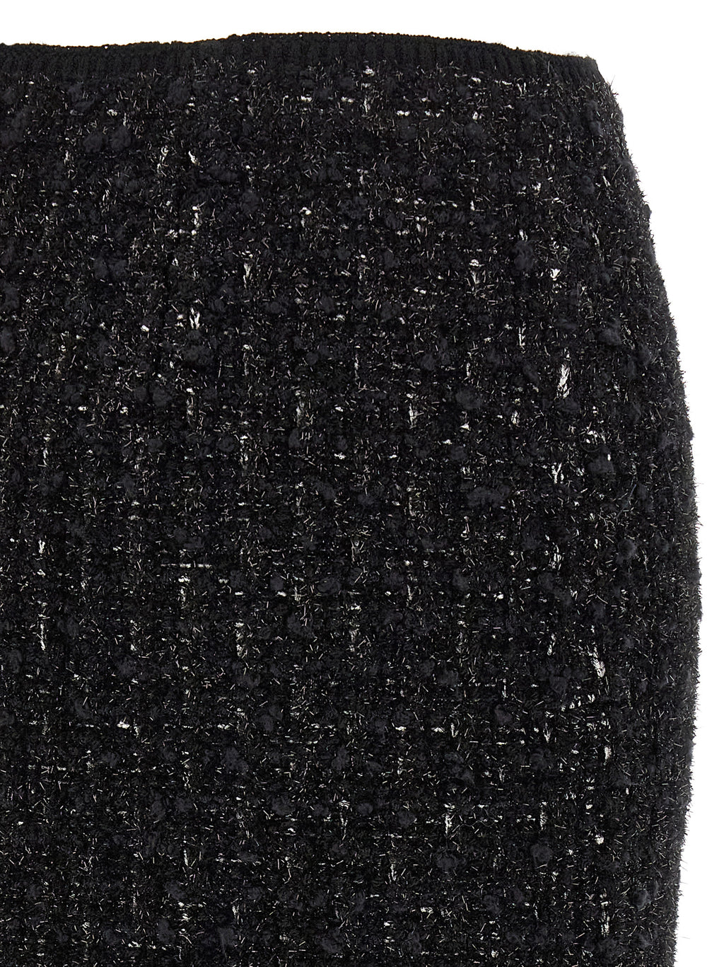 Black Viscose Long Skirt