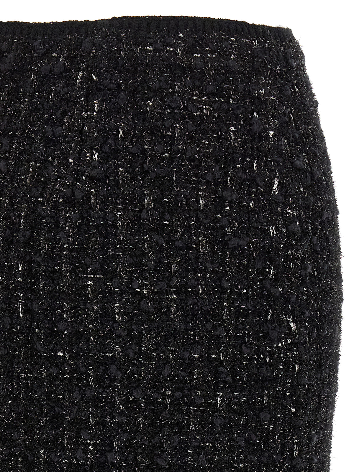 Black Viscose Long Skirt