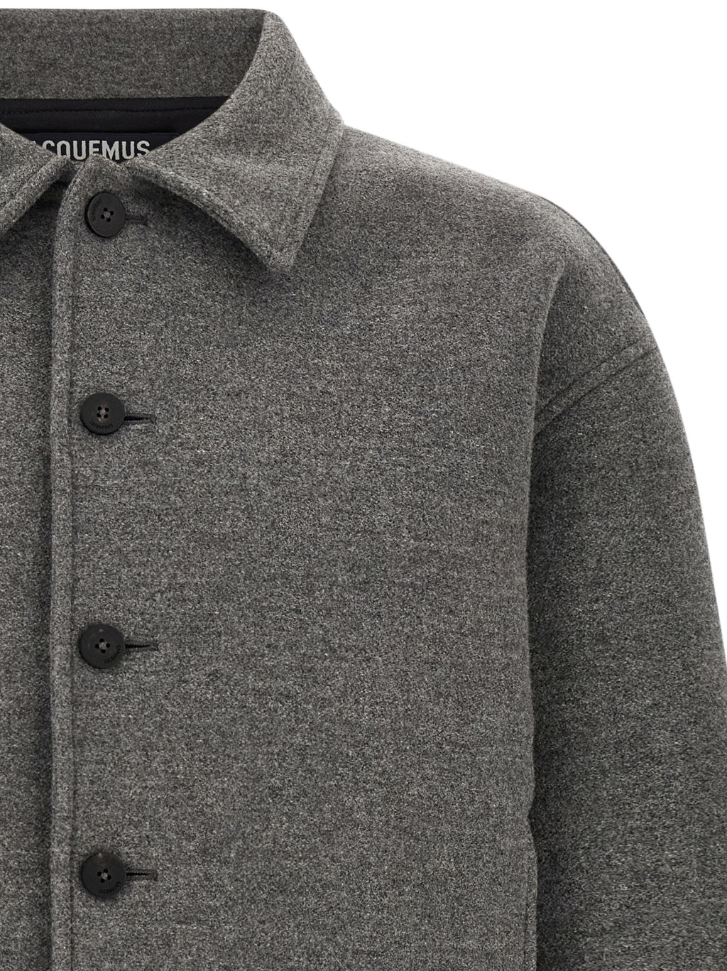 Gray Virgin Wool Bomber