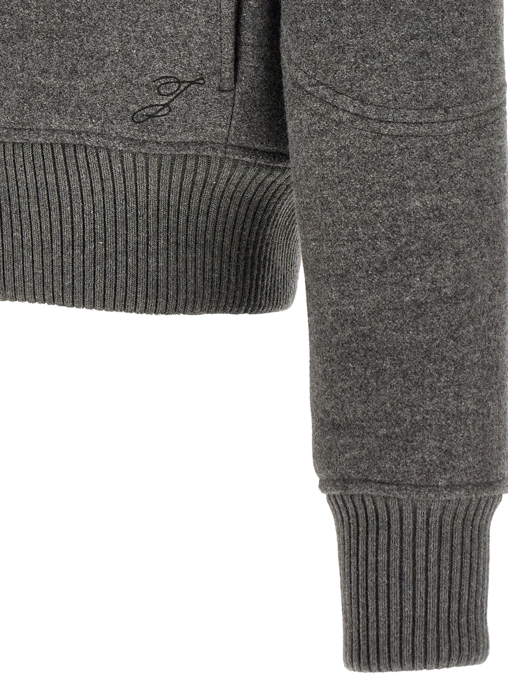 Gray Virgin Wool Bomber