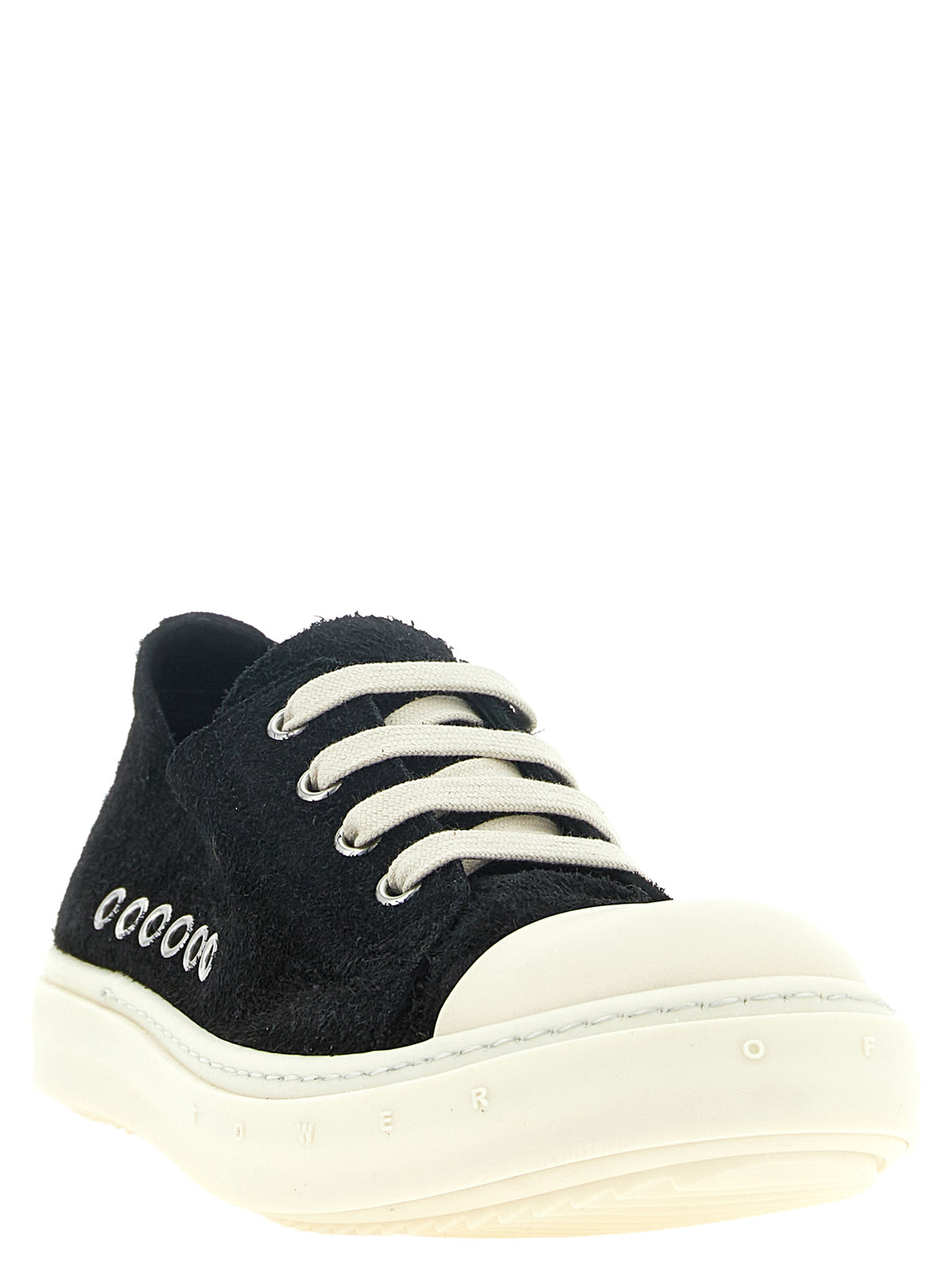 Black Calfskin Low Top Sneakers