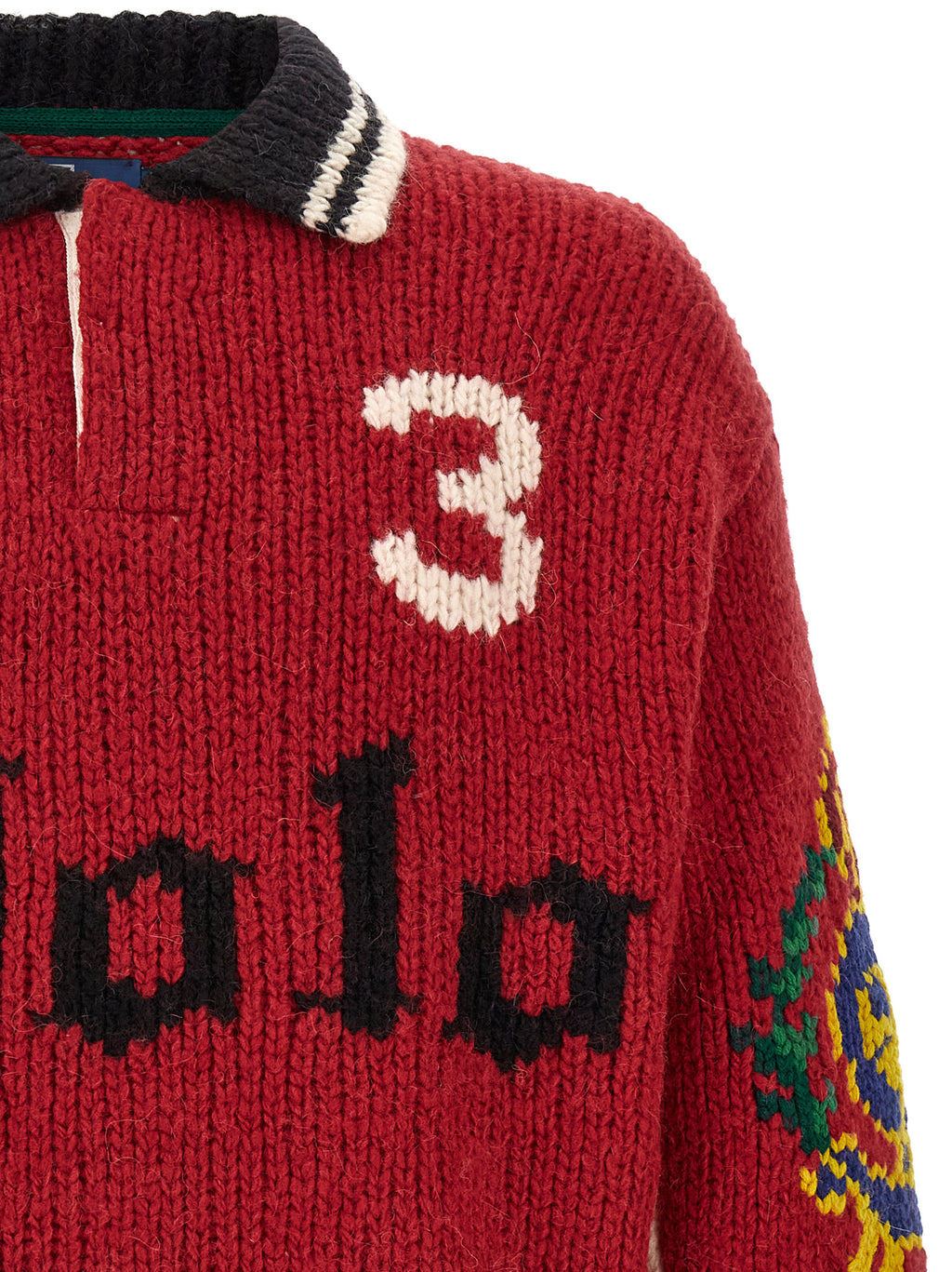 Red Wool Cardigan