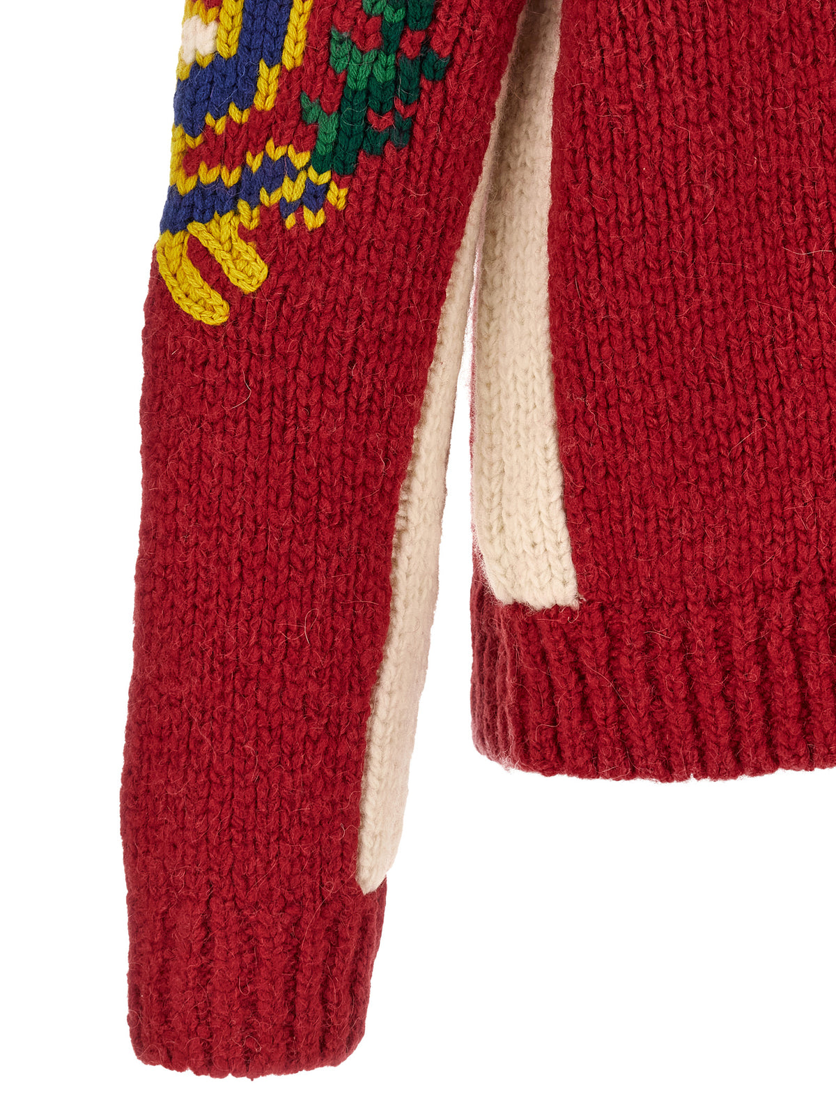 Red Wool Cardigan