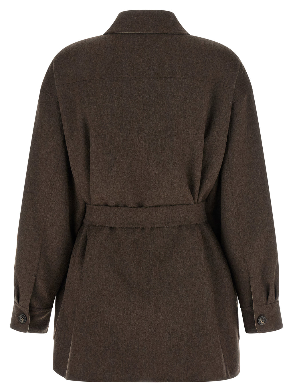 Multicolor Cashmere Full-Length Jacket