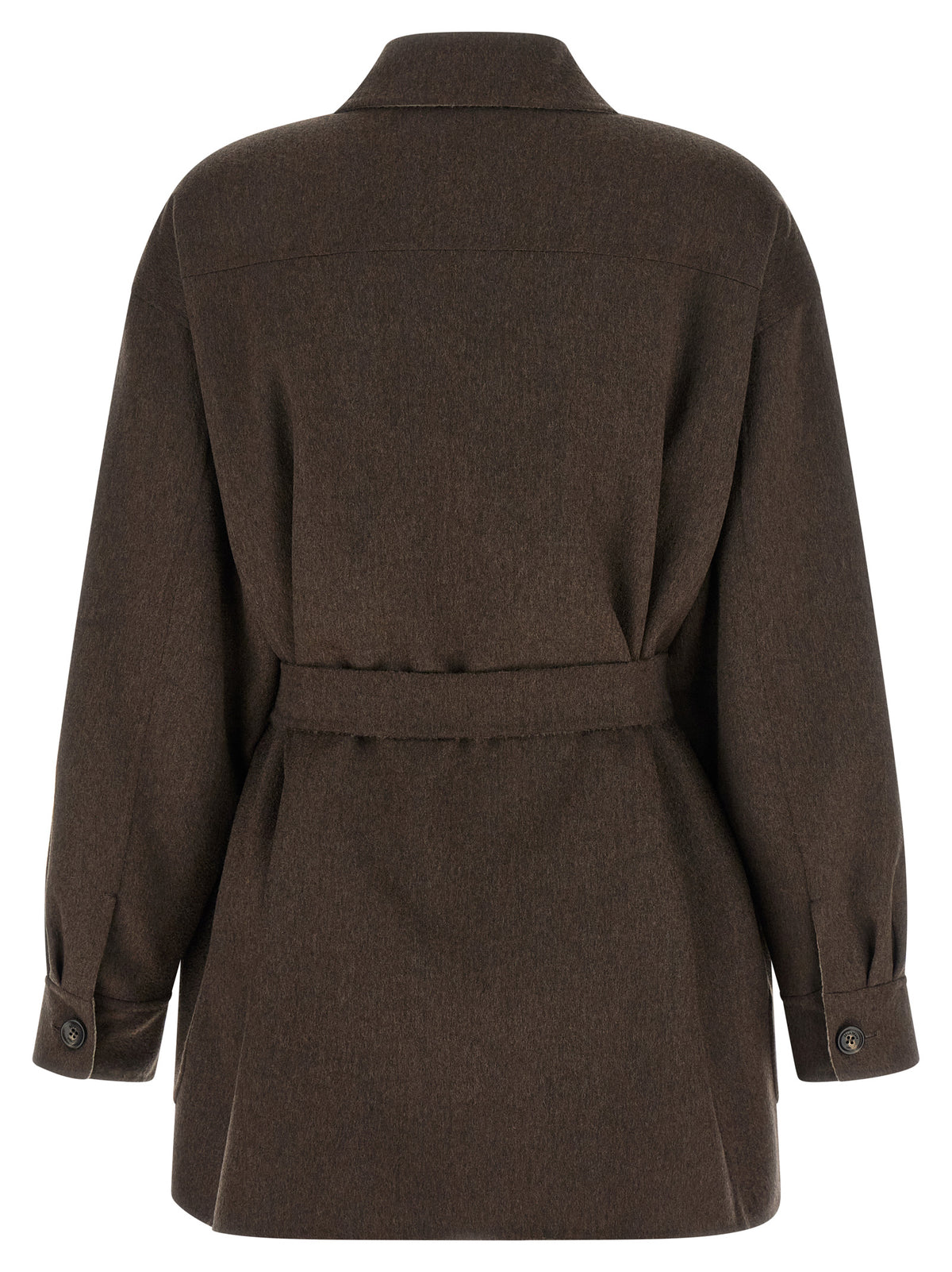 Multicolor Cashmere Full-Length Jacket