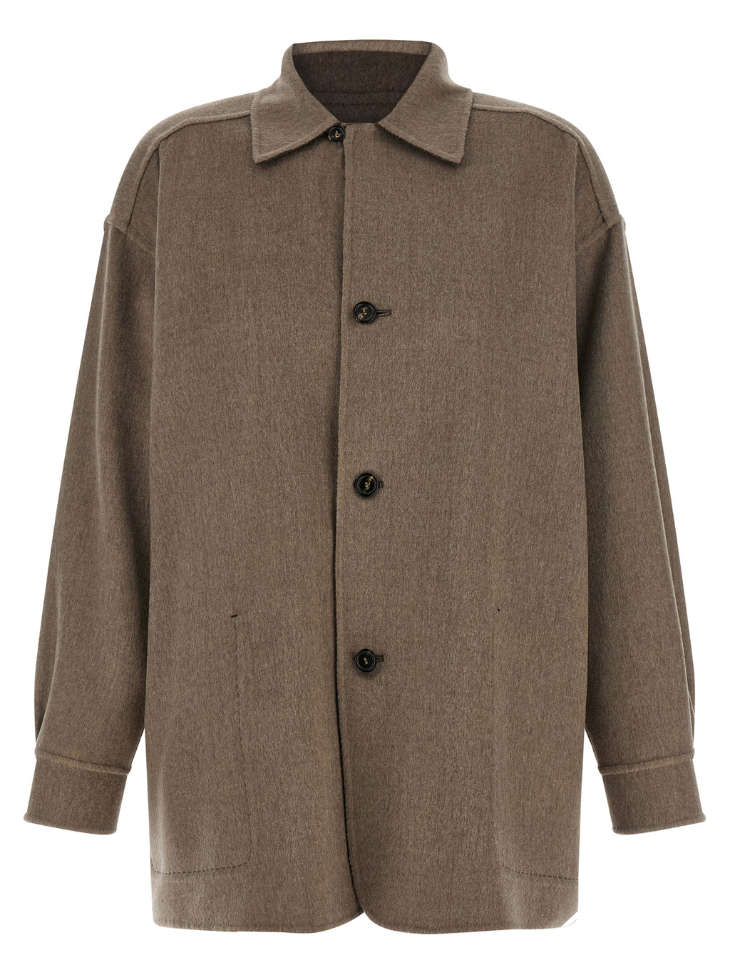 Multicolor Cashmere Full-Length Jacket