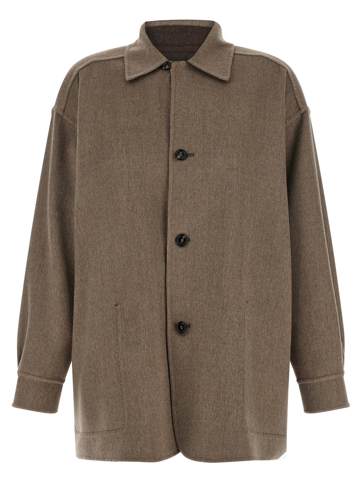 Multicolor Cashmere Full-Length Jacket