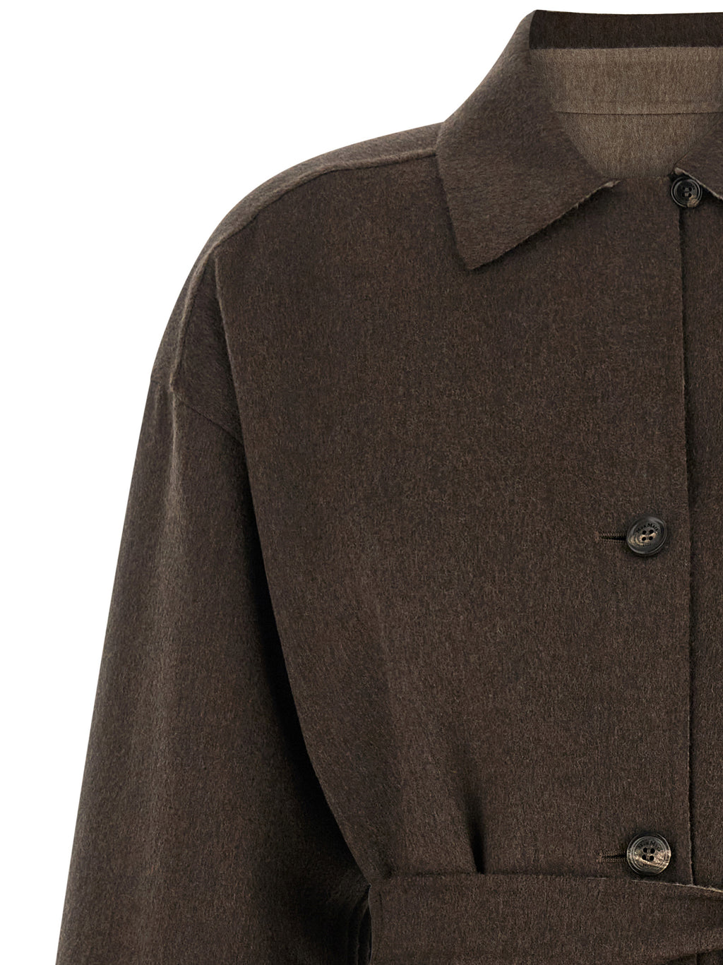 Multicolor Cashmere Full-Length Jacket