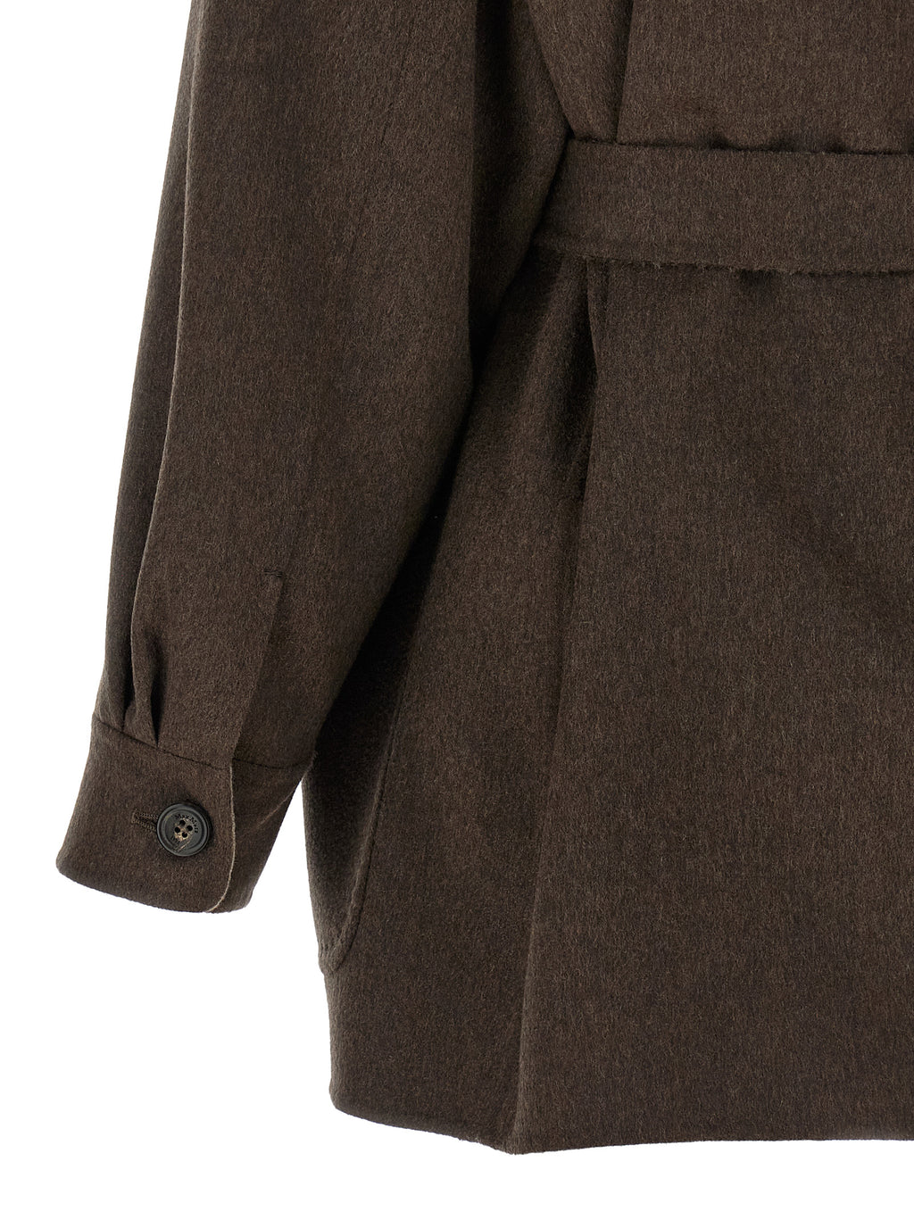 Multicolor Cashmere Full-Length Jacket