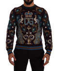 Bordeaux Cashmere DG Crown Embroidered Sweater