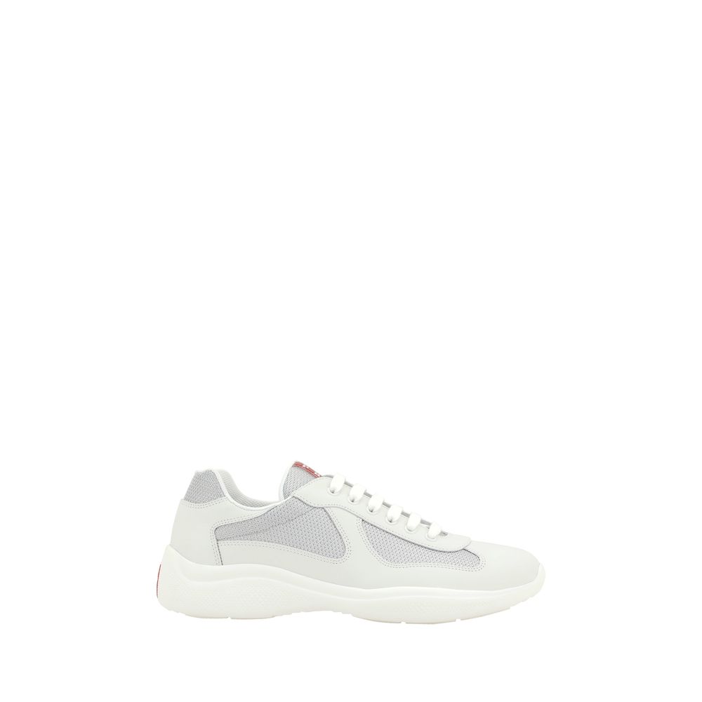 White Calf Leather Bos Taurus Athletic Sneakers