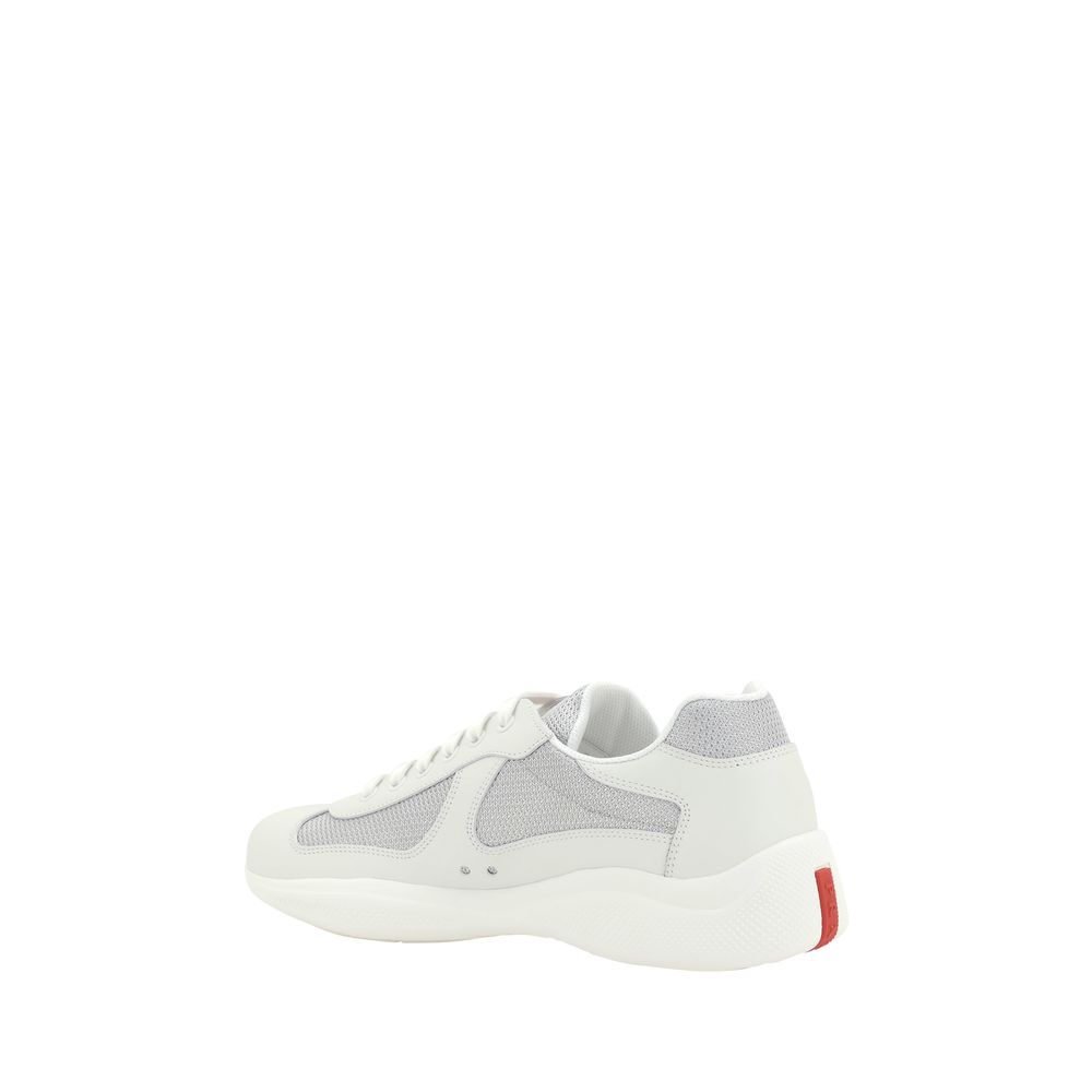White Calf Leather Bos Taurus Athletic Sneakers