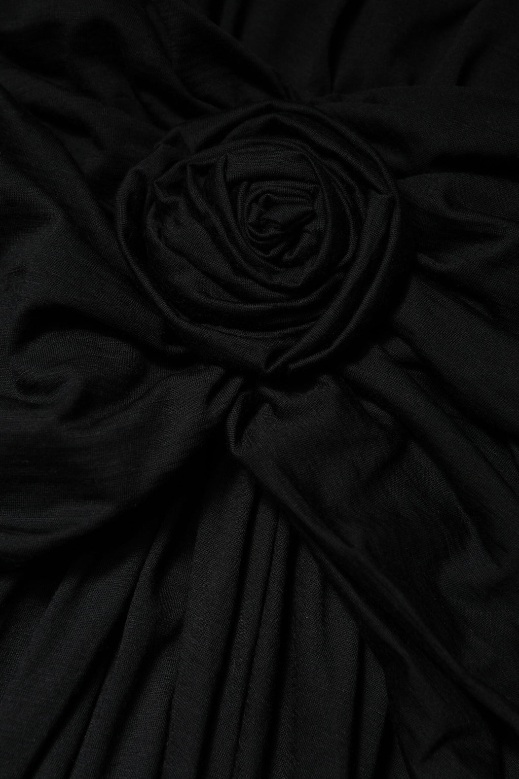 Black Wool Long Sleeves Sheath Midi Dress