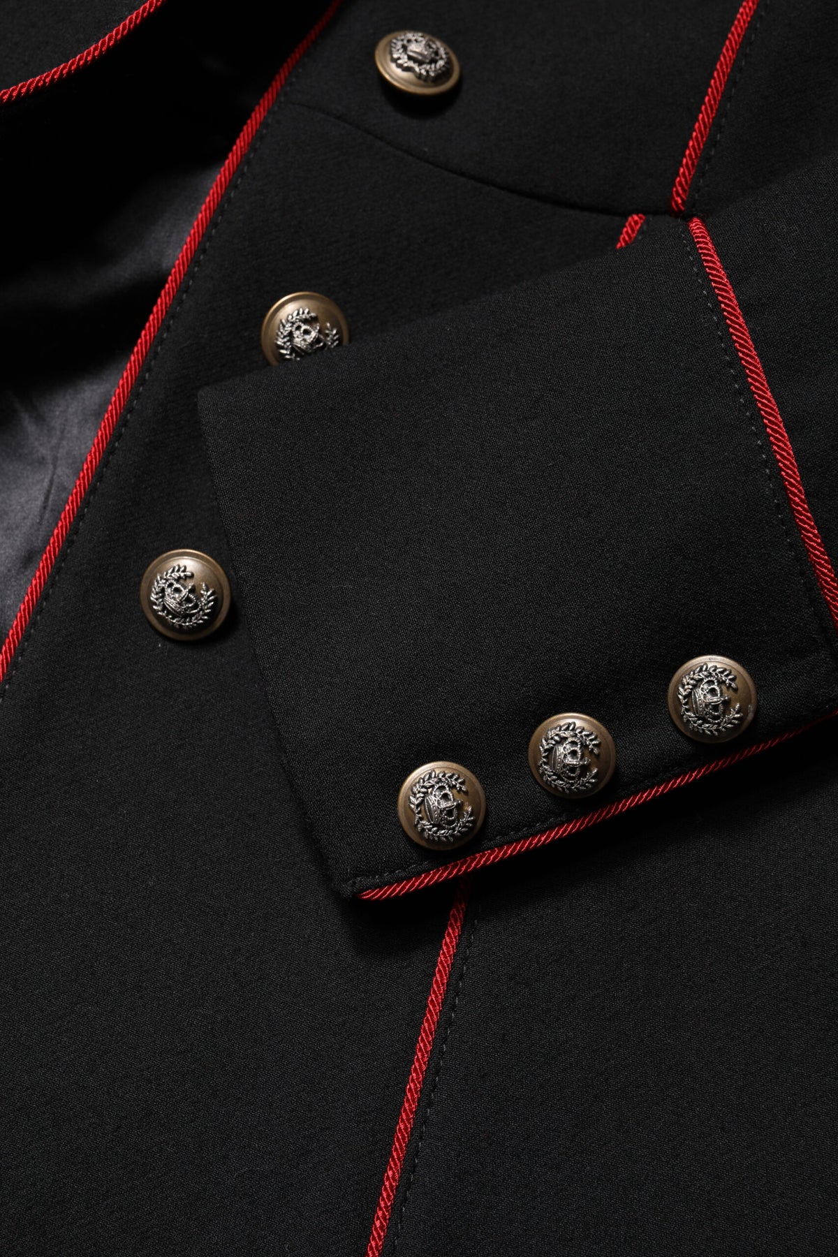 Black Wool Single Breasted Trench Coat Jacket