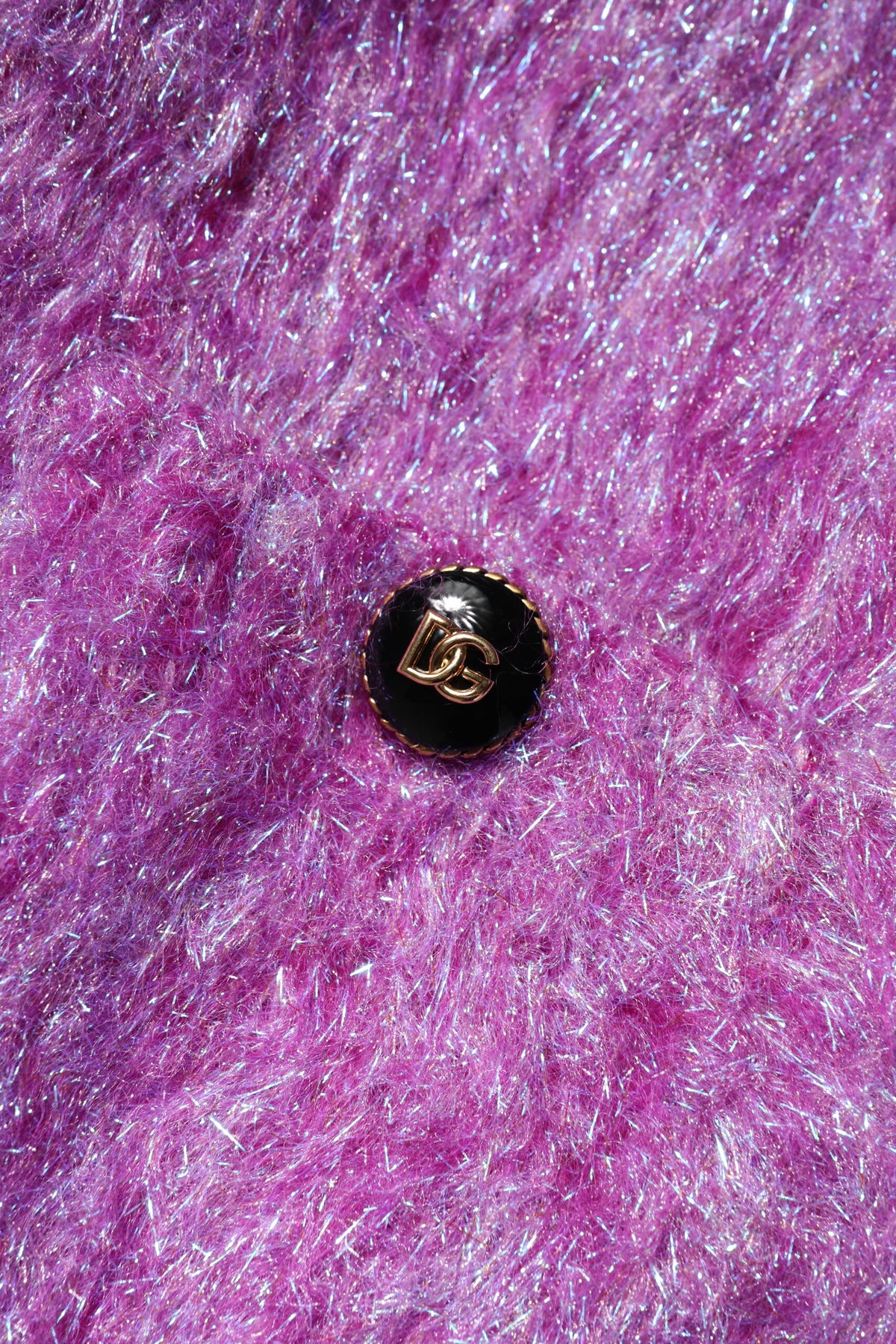 Purple Button Embellished Trench Coat Jacket